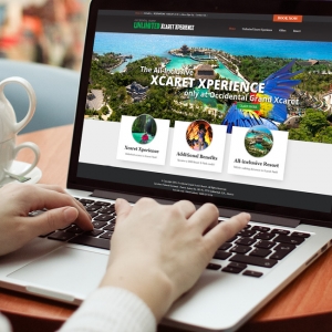 Occidental Hotels & Resorts Unlimited Xcaret Experience Website design Digital Maketing