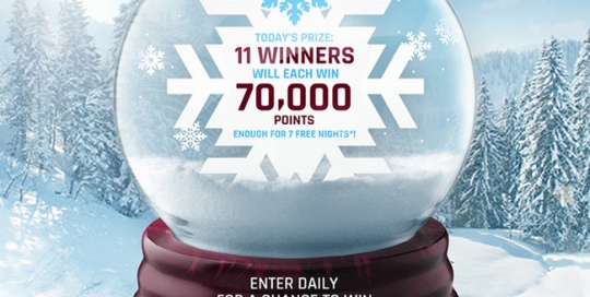 Wyndham Rewards 12 Days of Rewards social media advertising Sweepstakes