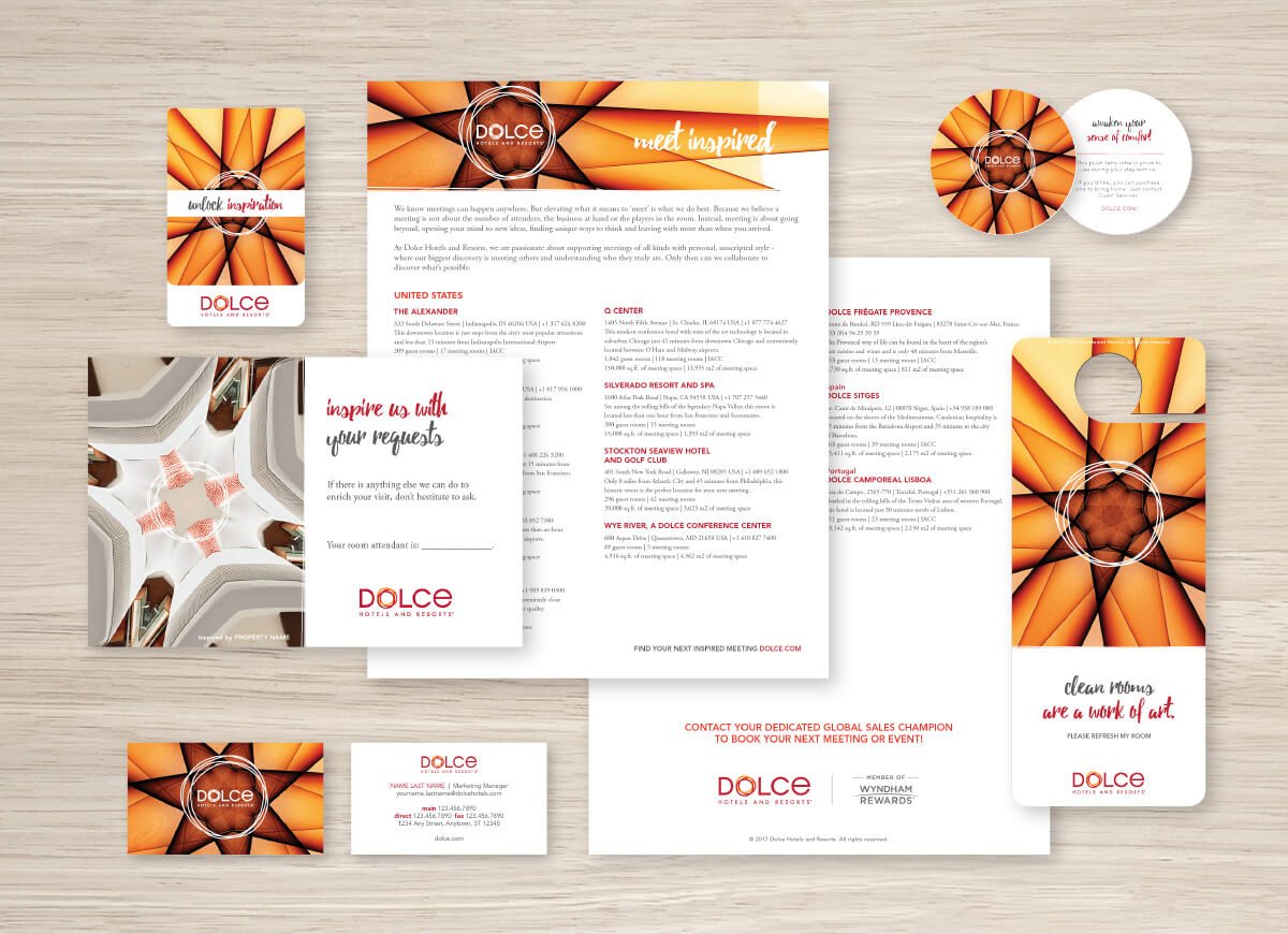 Dolce by Wyndham Branding Campaign The Art of Inspiration Technology Kaleidoscope