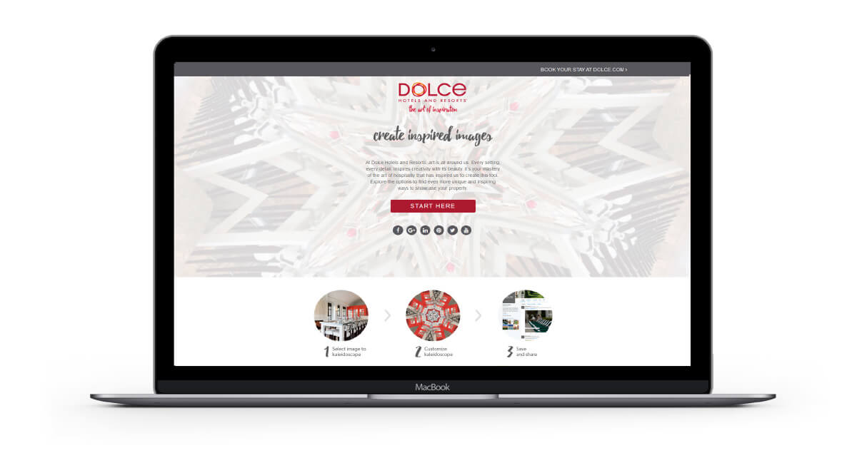 Dolce by Wyndham Branding Campaign The Art of Inspiration Technology Kaleidoscope