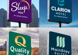 Choice Hotels Sleep Clarion Quality Mainstay New Logos after branding