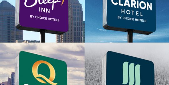 Choice Hotels Sleep Clarion Quality Mainstay New Logos after branding