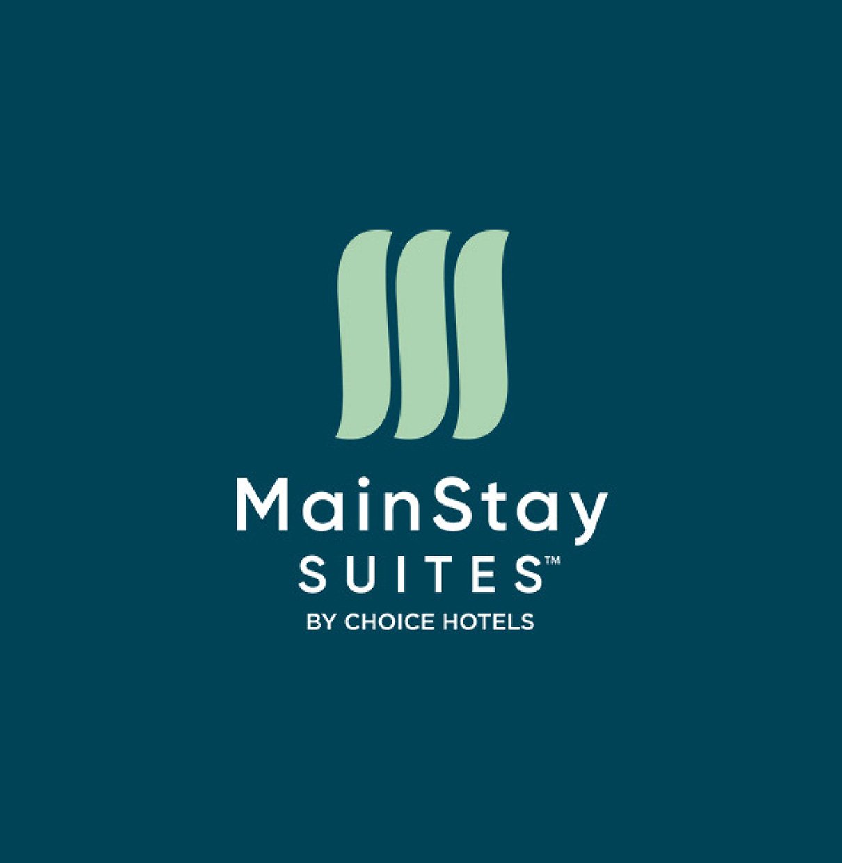 Mainstay Suites logo after branding positioning traditional