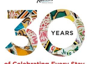 Radisson LATAM 30 anniversary celebration campaign visual