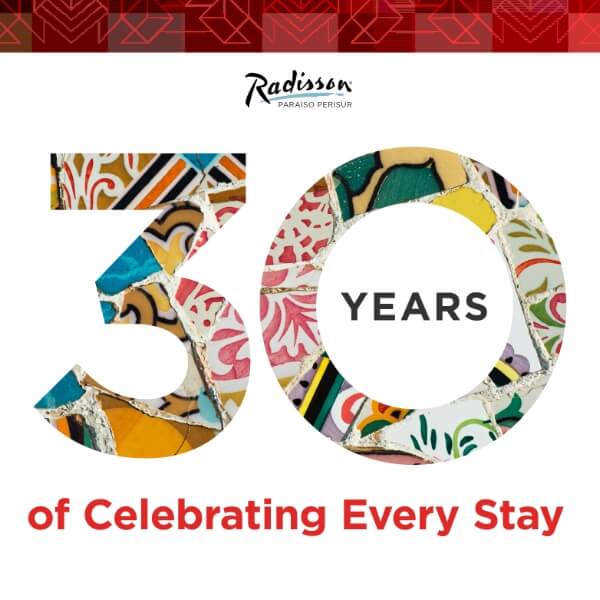 Radisson LATAM 30 anniversary celebration campaign visual