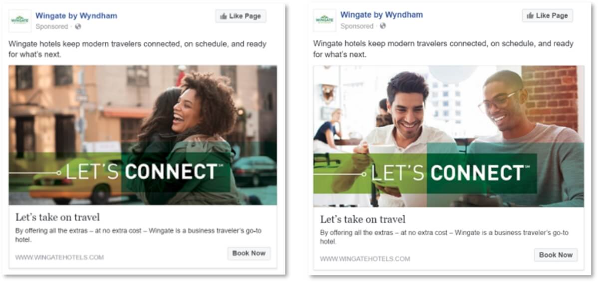 Wingate by Wyndham let's connect Social Media content mockup