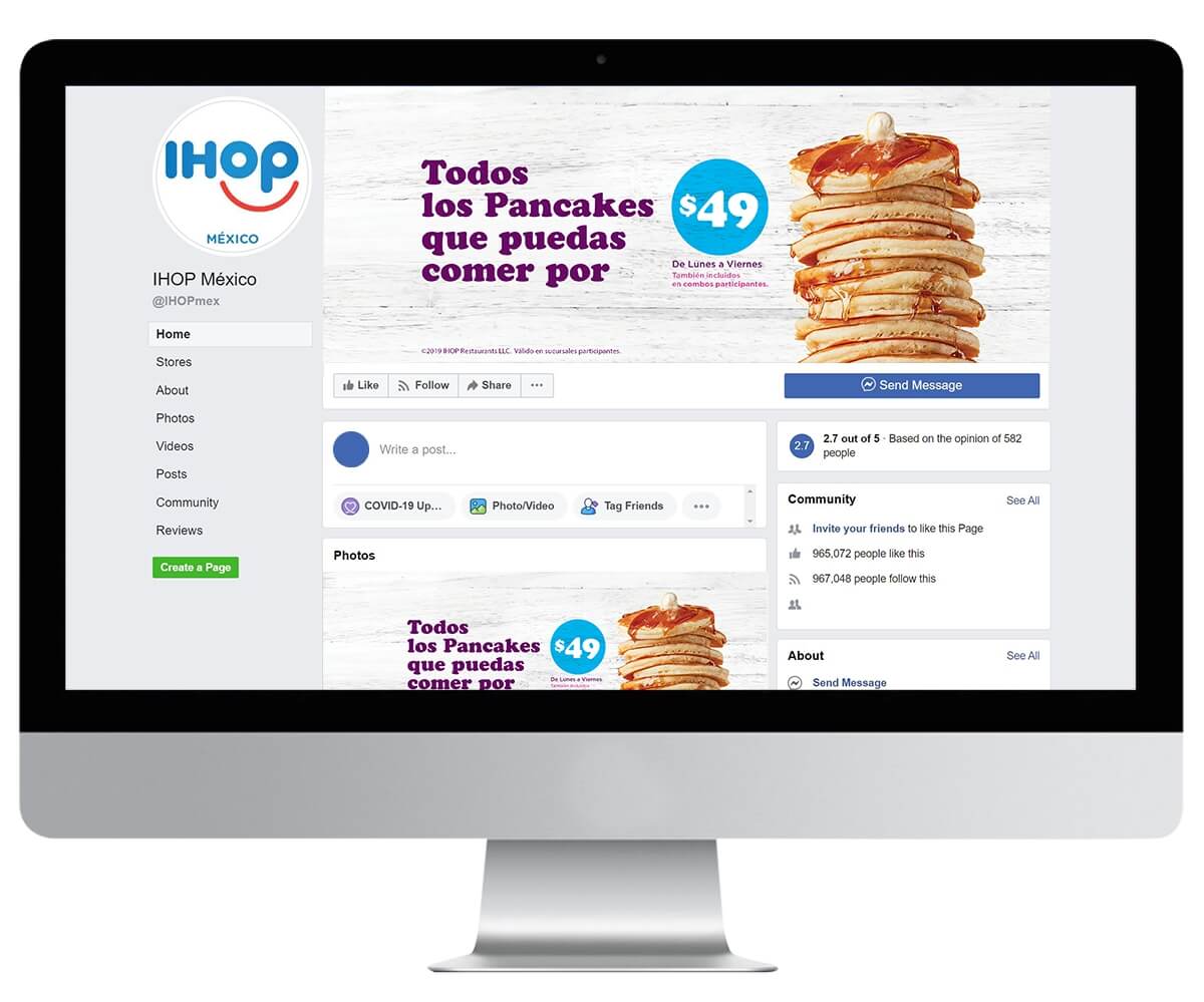 IHOP All You Can Eat Pancakes Campaign Social Media Post Content Generation