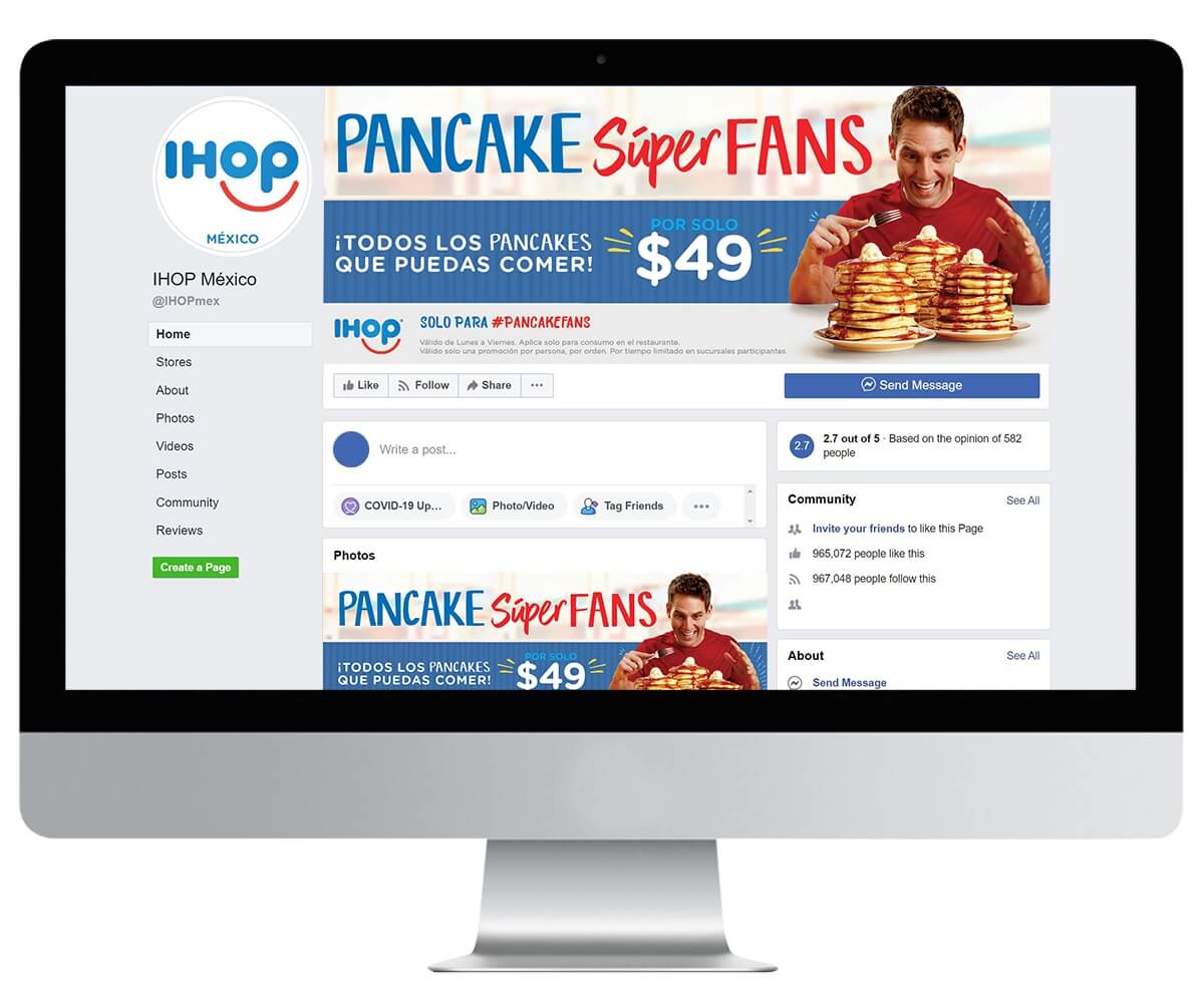 IHOP All You Can Eat Pancakes Campaign Social Media Post Content Generation