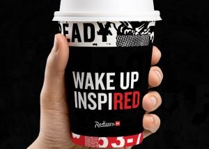 Radisson Red Branding Positioning Traditional Marketing Elements Printed Materials Cup