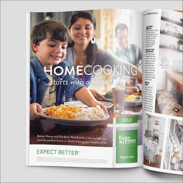 Better Homes and Gardens Real Estate Expect Better magazine mockup