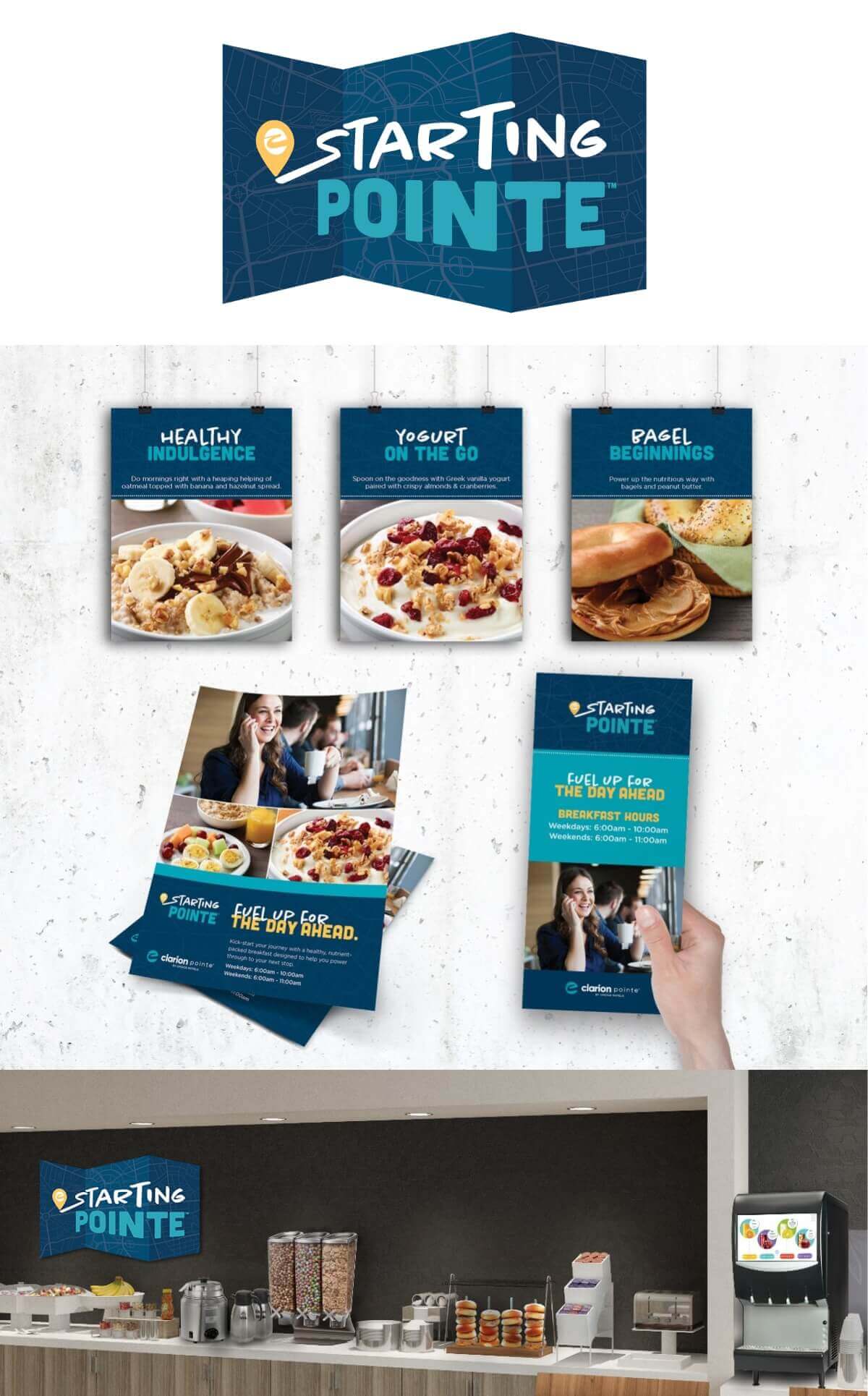 Choice Hotels Clarion Pointe Branding Positioning Traditional Marketing Elements Printed Materials