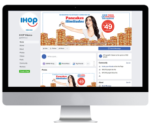 IHOP All You Can Eat Pancakes Campaign Social Media Post Content Generation PC Mockup