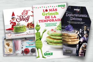 IHOP Milkshakes Elf on the Shelf Grinch Addams Family Campaigns translations pop social media materials mockup