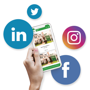 Better Homes and Gardens Real Estate Social Media Post Content Generation iphone mockup