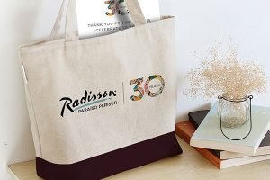 Radisson LATAM 30 anniversary celebration campaign visuals bag